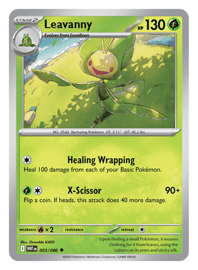 Leavanny 003/086 - Pokémon TCG White Flare card