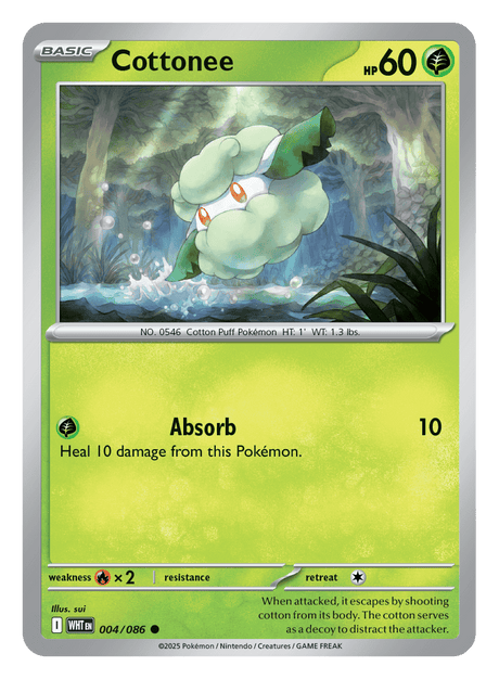 Cottonee 004/086 - Pokémon TCG White Flare card