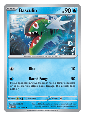Basculin 024/086 - Pokémon TCG White Flare card