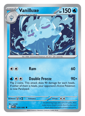 Vanilluxe 029/086 - Pokémon TCG White Flare card
