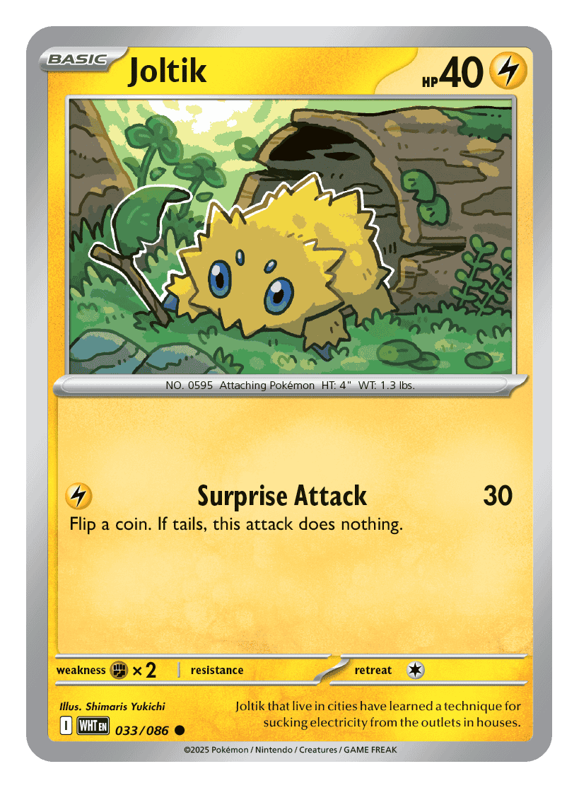 Joltik 033/086 - Pokémon TCG White Flare card