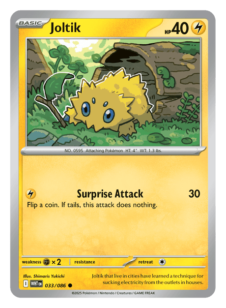 Joltik 033/086 - Pokémon TCG White Flare card