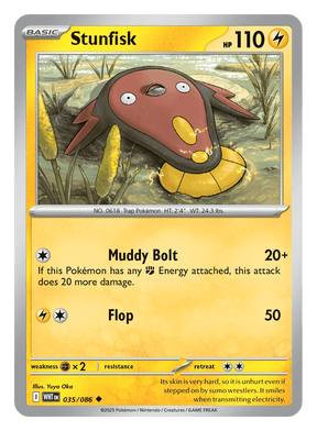 Stunfisk 035/086 - Pokémon TCG White Flare card