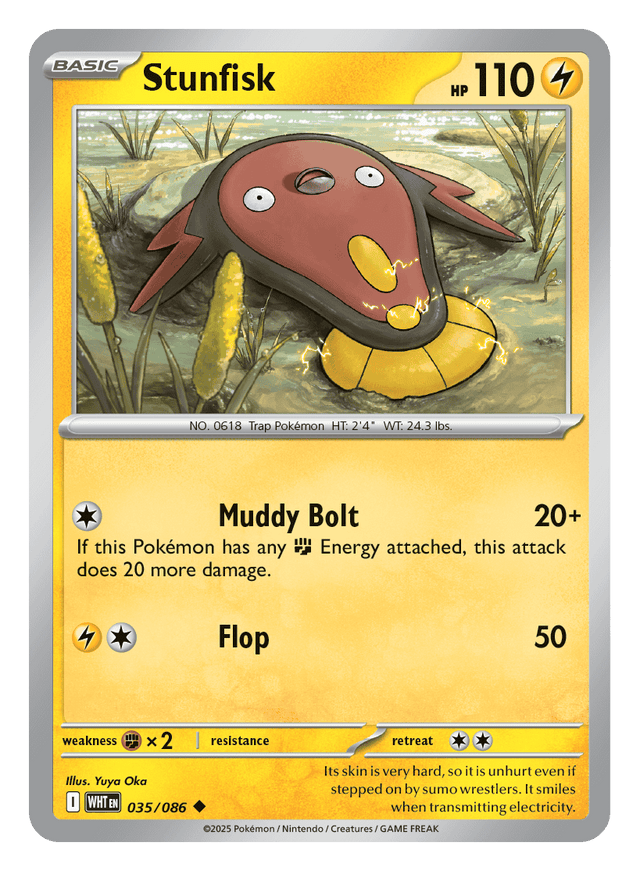 Stunfisk 035/086 - Pokémon TCG White Flare card