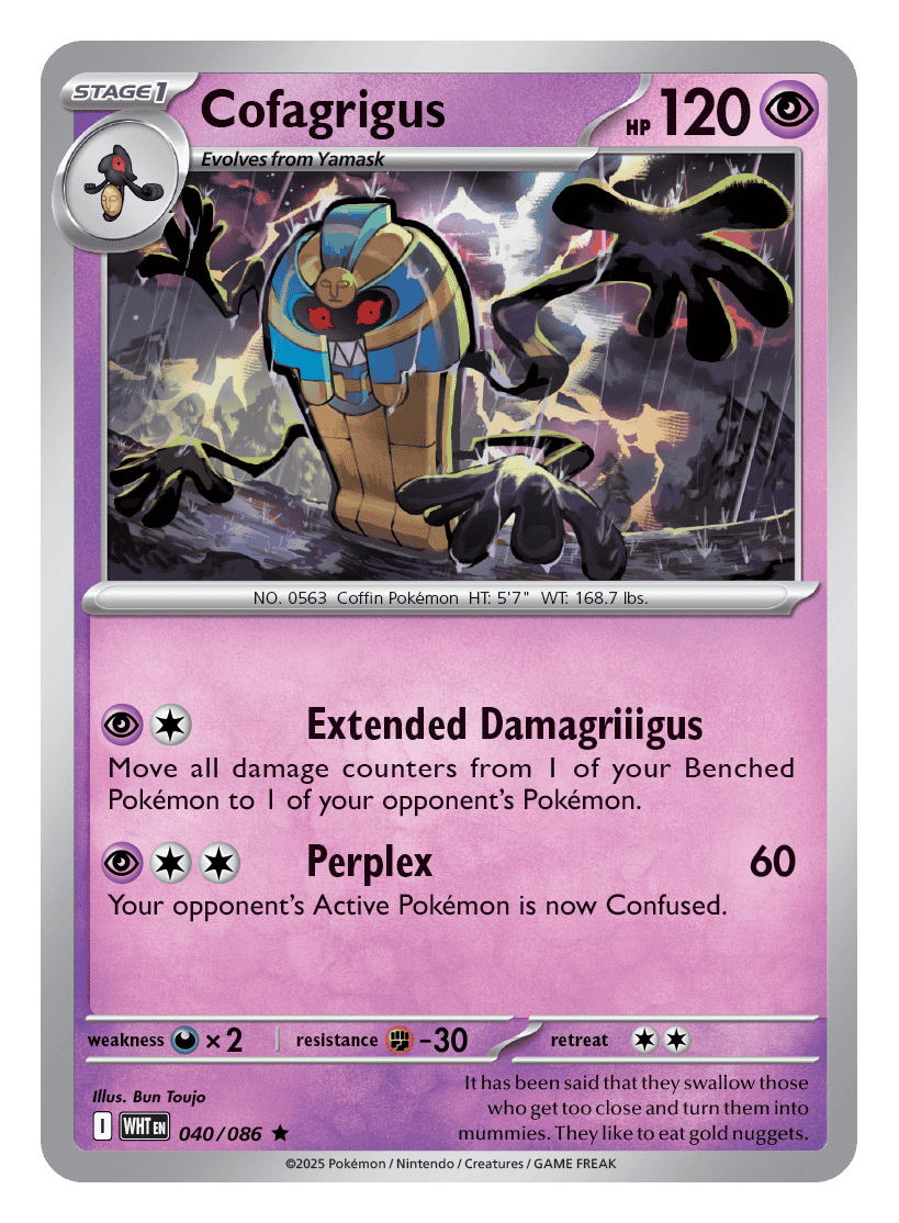 Cofagrigus 040/086 - Pokémon TCG White Flare card