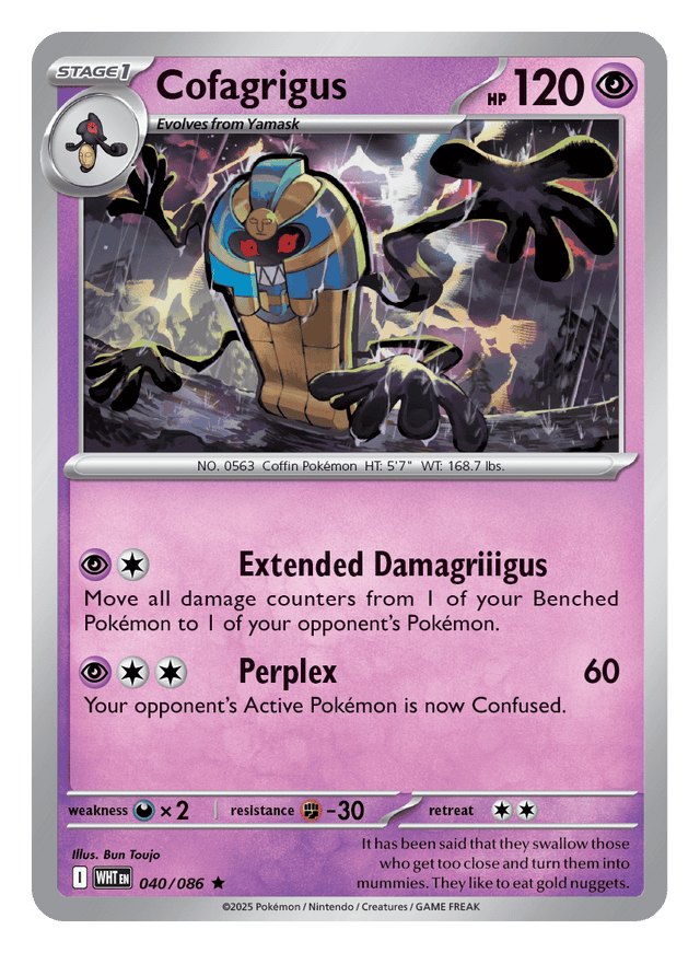 Cofagrigus 040/086 - Pokémon TCG White Flare card