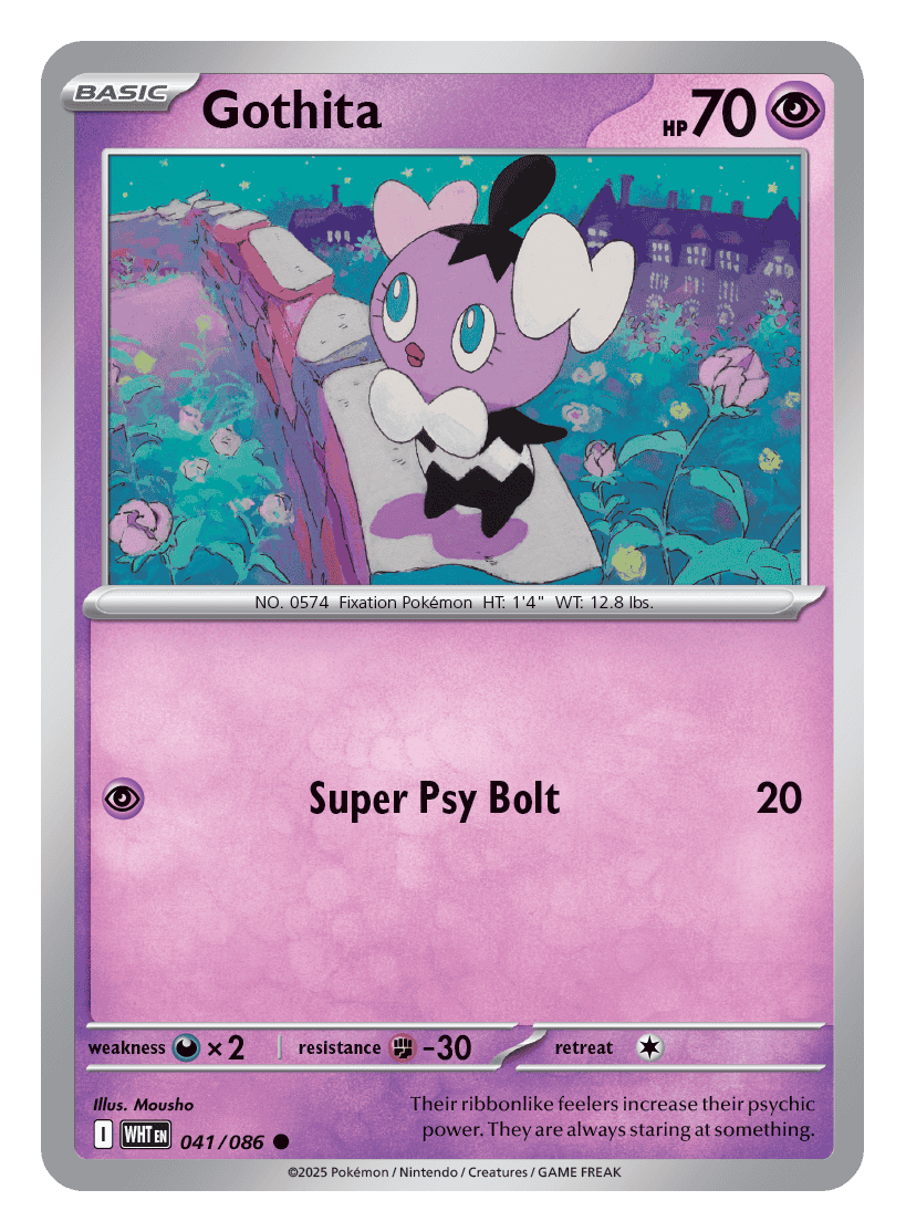 Gothita 041/086 - Pokémon TCG White Flare card