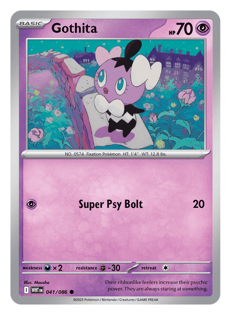 Gothita 041/086 - Pokémon TCG White Flare card