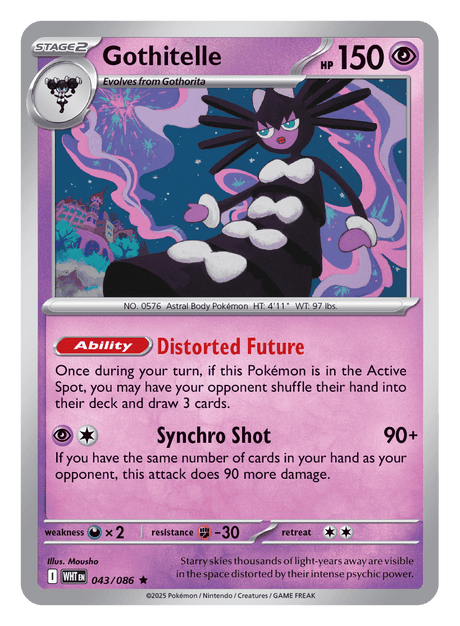Gothitelle 043/086 - Pokémon TCG White Flare card
