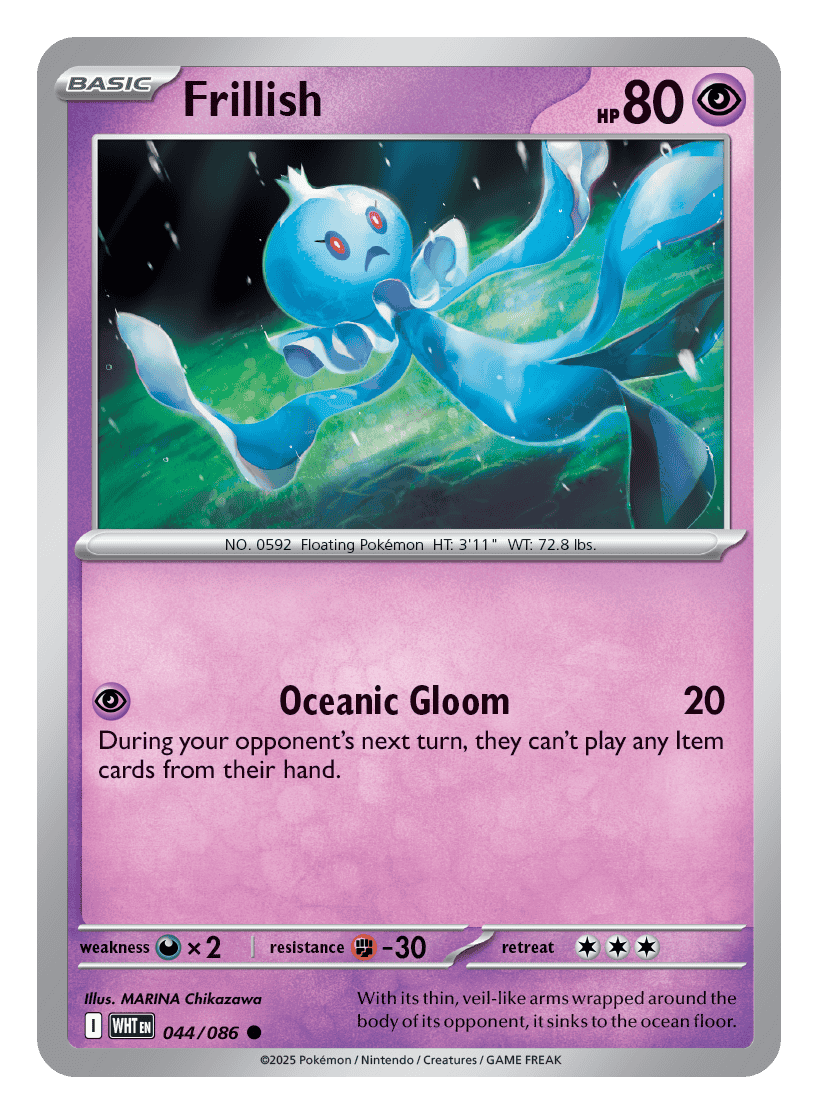 Frillish 044/086 - Pokémon TCG White Flare card