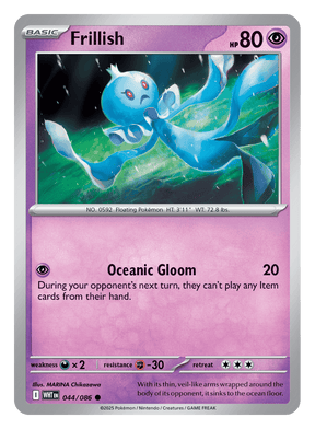 Frillish 044/086 - Pokémon TCG White Flare card
