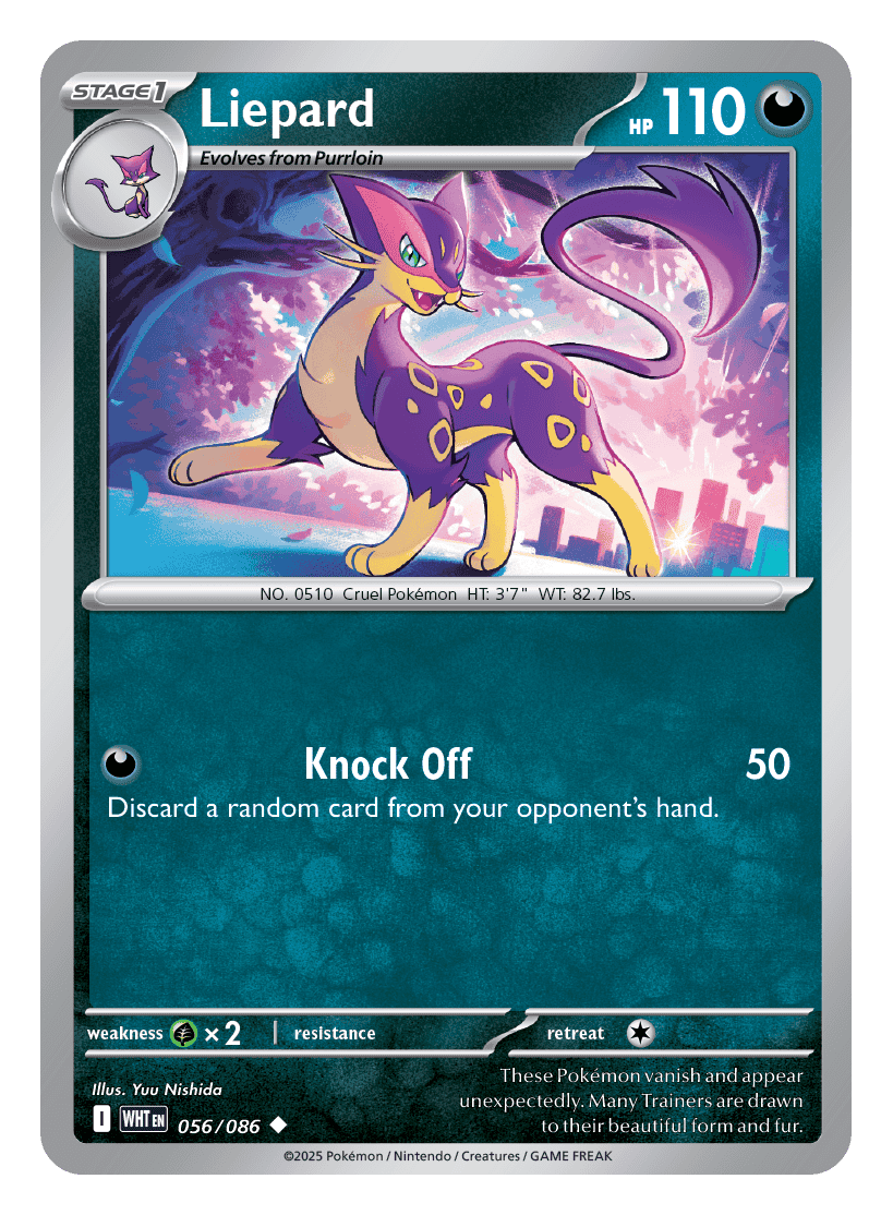 Liepard 056/086 - Pokémon TCG White Flare card