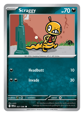 Scraggy 057/086 - Pokémon TCG White Flare card