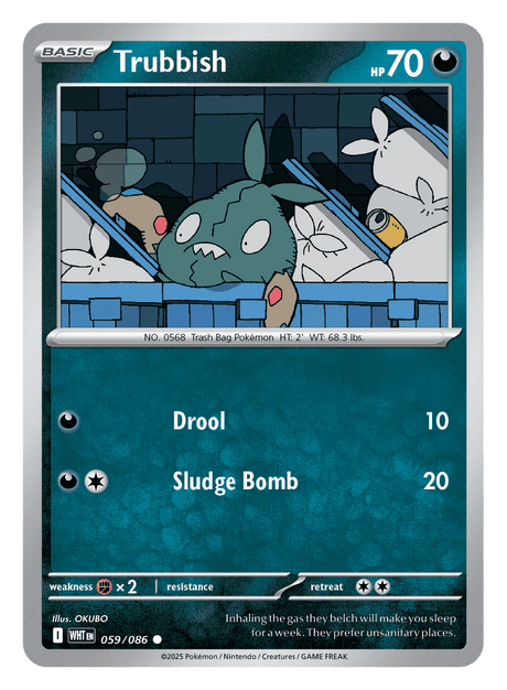 Trubbish 059/086 - Pokémon TCG White Flare card