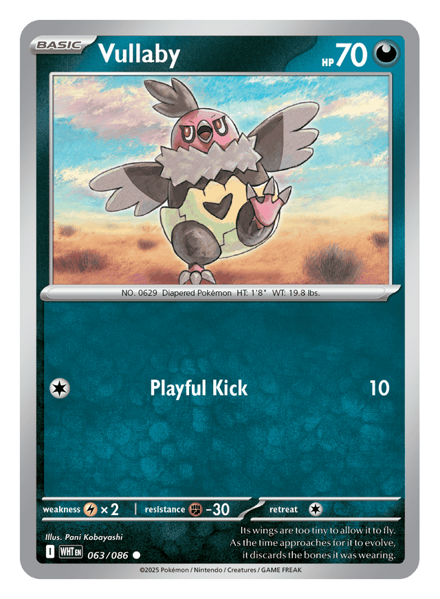 Vullaby 063/086 - Pokémon TCG White Flare card