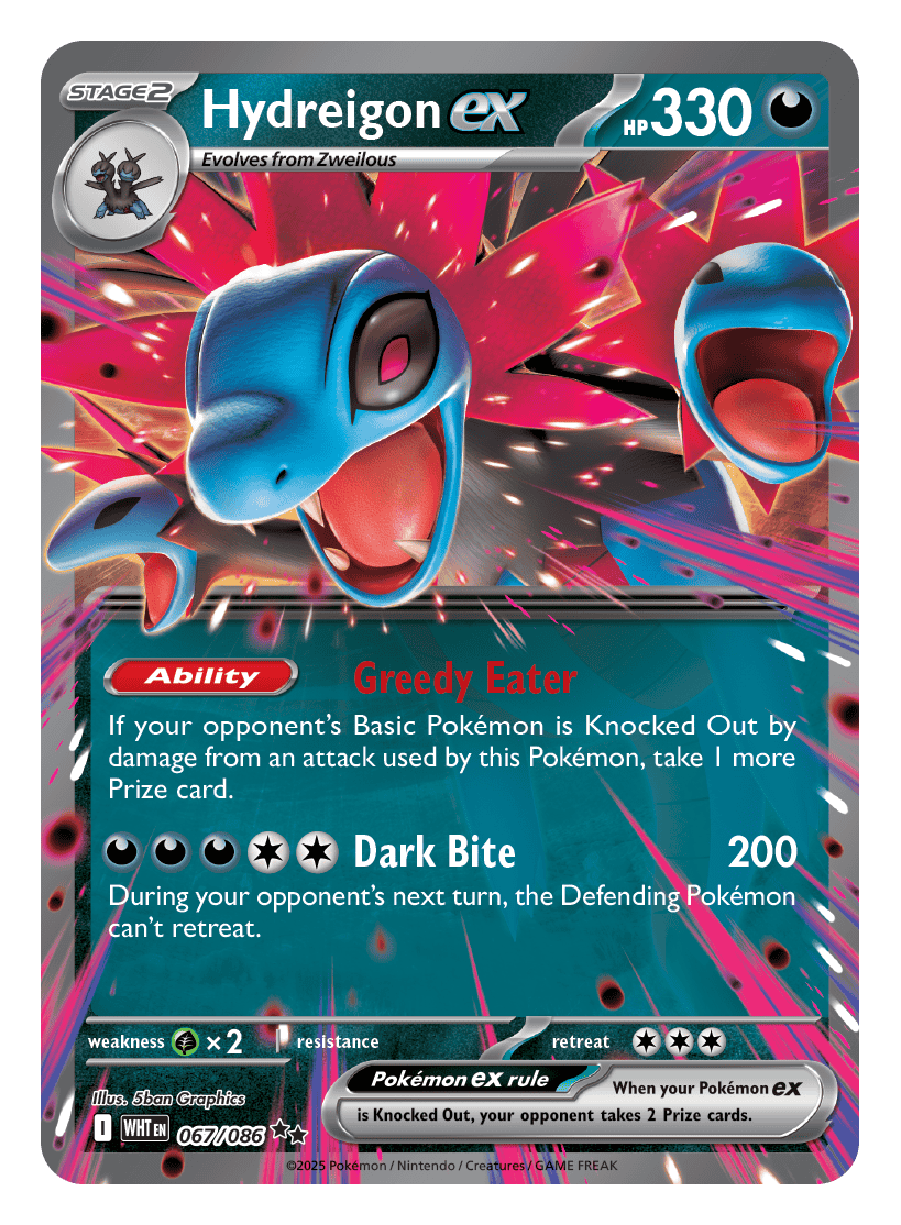Hydreigon ex 067/086 - Pokémon TCG White Flare card