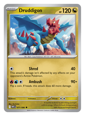 Druddigon 071/086 - Pokémon TCG White Flare card