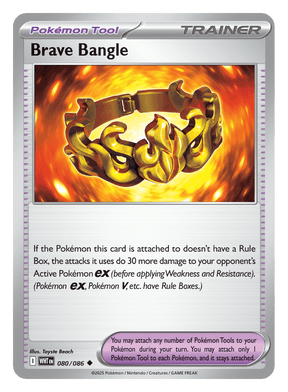 Brave Bangle 080/086 - Pokémon TCG White Flare card