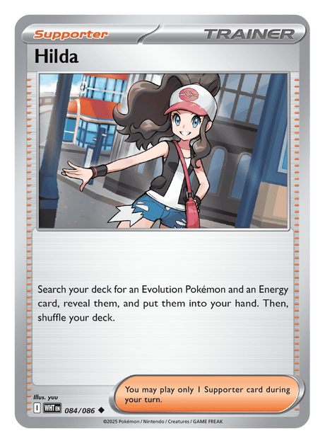 Hilda 084/086 - Pokémon TCG White Flare card