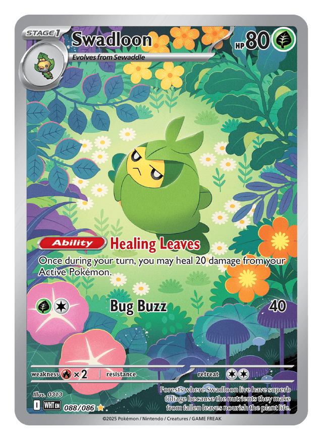 Swadloon 088/086 - Pokémon TCG White Flare card