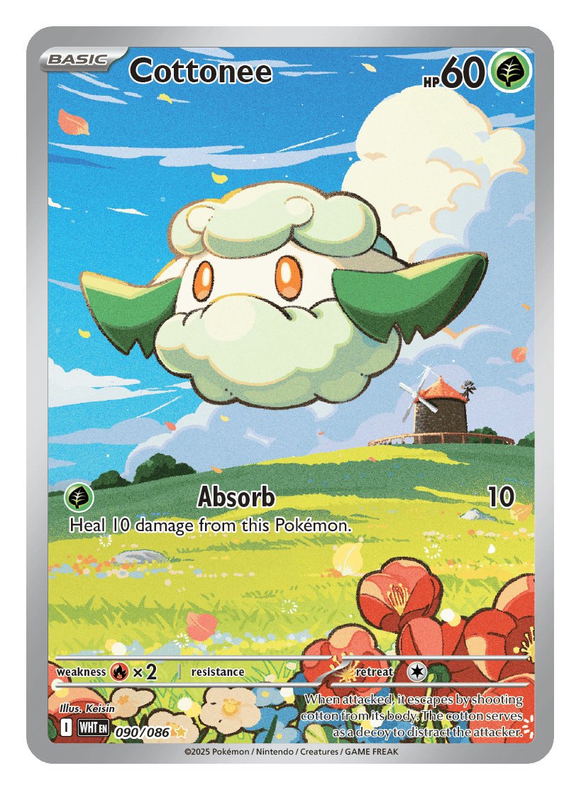 Cottonee 090/086 - Pokémon TCG White Flare card