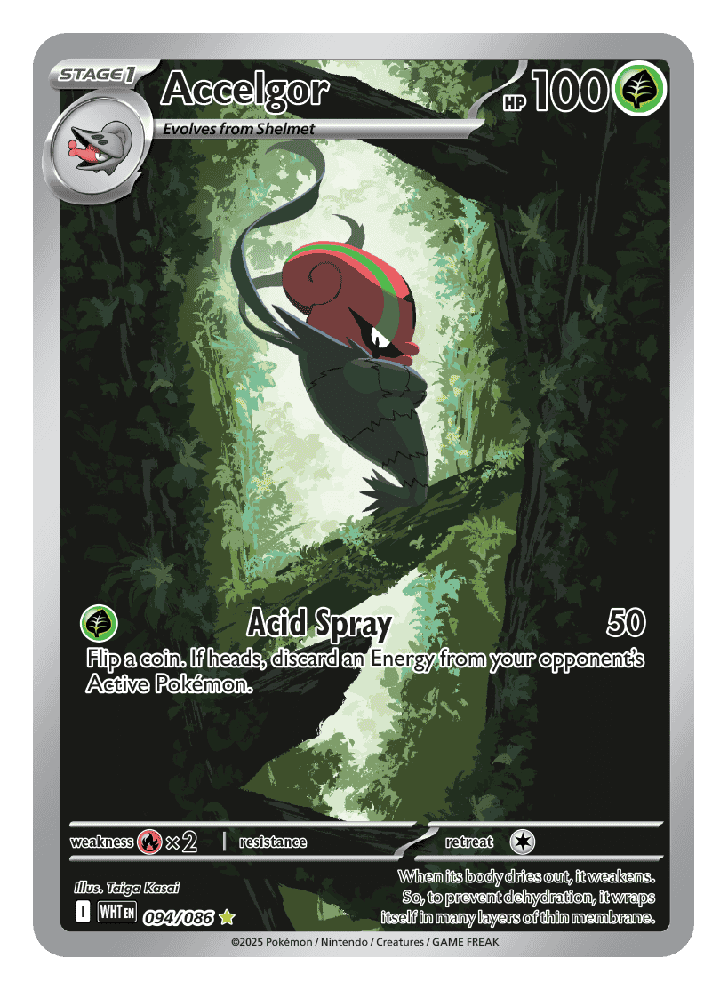 Accelgor 094/086 - Pokémon TCG White Flare card