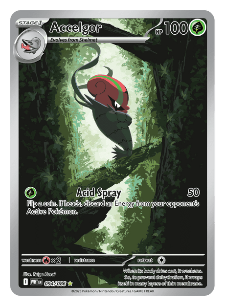 Accelgor 094/086 - Pokémon TCG White Flare card