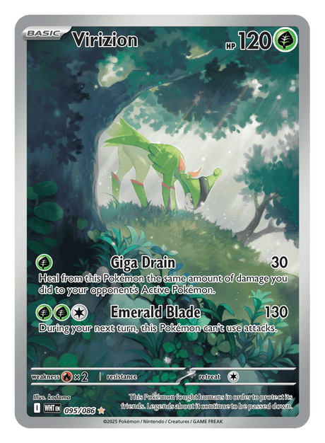 Virizion 095/086 - Pokémon TCG White Flare card
