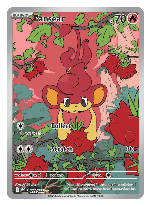 Pansear 099/086 - Pokémon TCG White Flare card