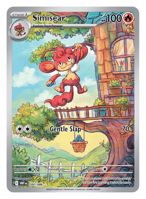 Simisear 100/086 - Pokémon TCG White Flare card