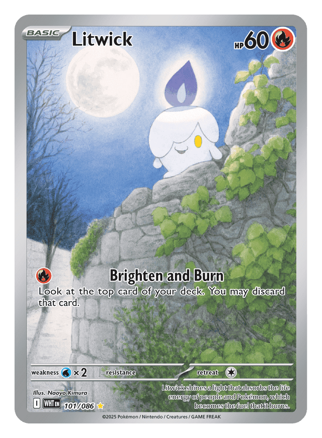 Litwick 101/086 - Pokémon TCG White Flare card