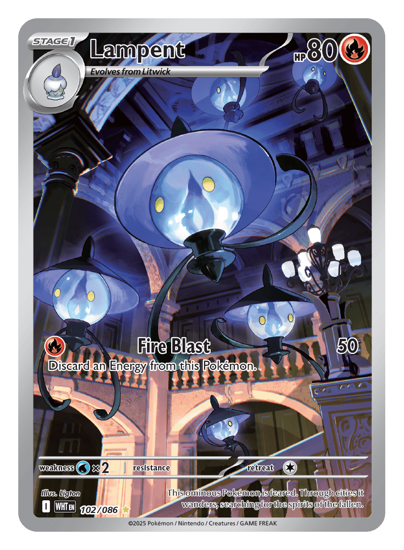 Lampent 102/086 - Pokémon TCG White Flare card