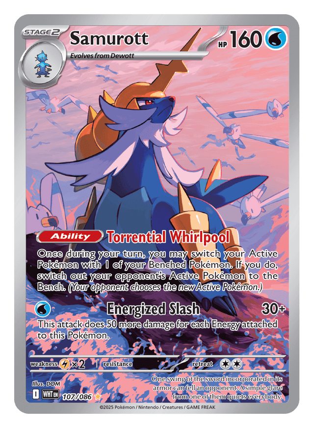 Samurott 107/086 - Pokémon TCG White Flare card