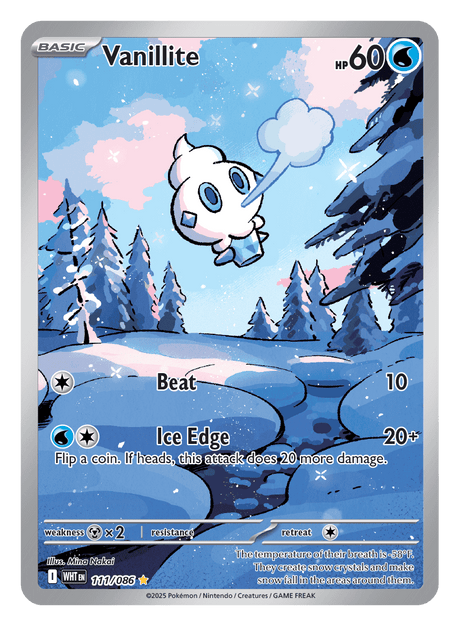 Vanillite 111/086 - Pokémon TCG White Flare card