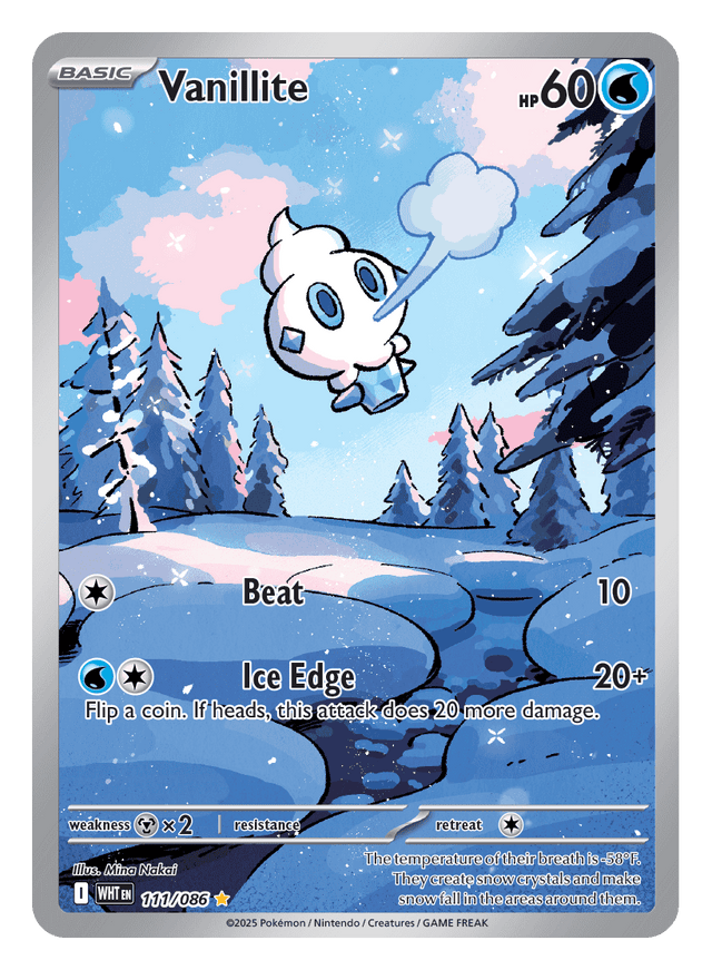 Vanillite 111/086 - Pokémon TCG White Flare card