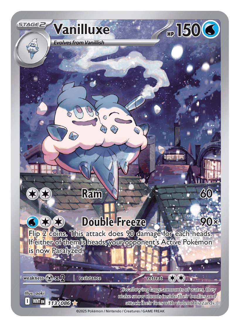 Vanilluxe 113/086 - Pokémon TCG White Flare card