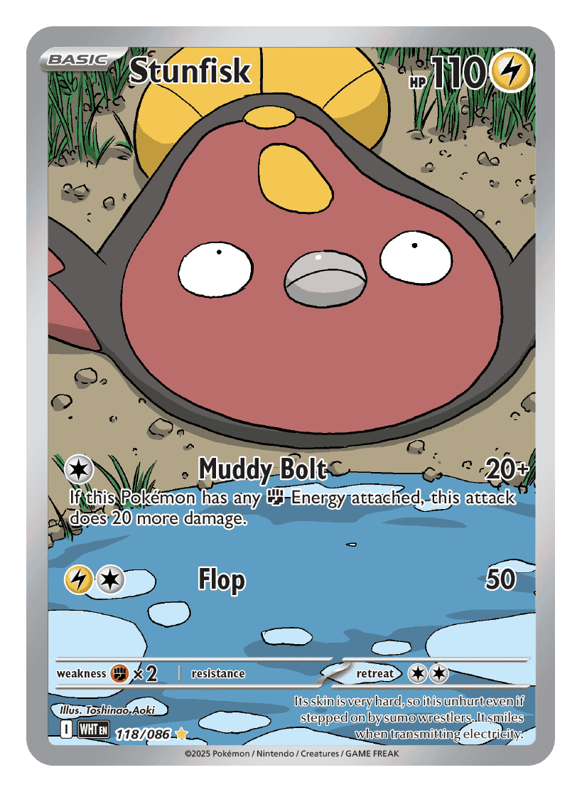 Stunfisk 118/086 - Pokémon TCG White Flare card