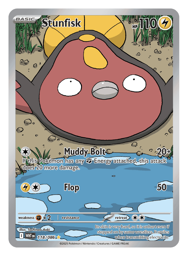 Stunfisk 118/086 - Pokémon TCG White Flare card