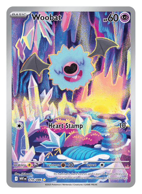 Woobat 119/086 - Pokémon TCG White Flare card