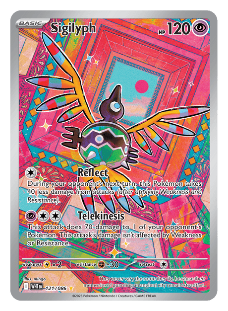 Sigilyph 121/086 - Pokémon TCG White Flare card