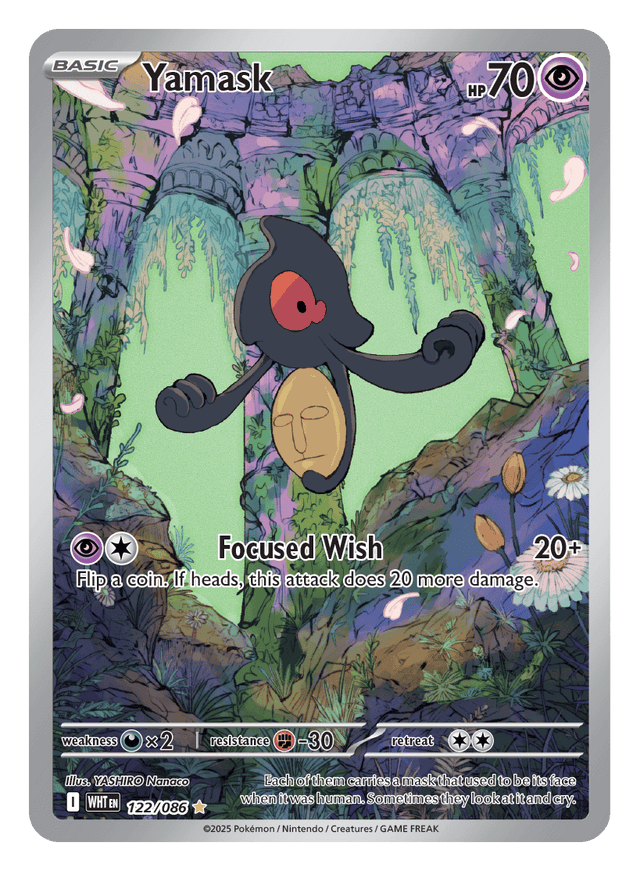 Yamask 122/086 - Pokémon TCG White Flare card