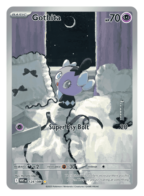 Gothita 124/086 - Pokémon TCG White Flare card