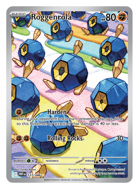 Roggenrola 127/086 - Pokémon TCG White Flare card