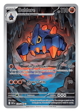 Boldore 128/086 - Pokémon TCG White Flare card