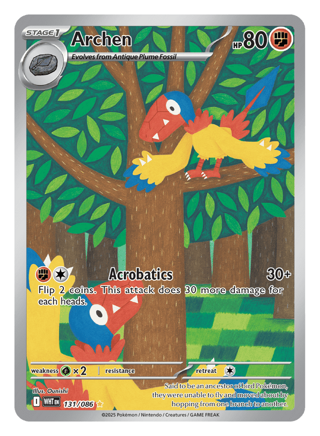 Archen 131/086 - Pokémon TCG White Flare card