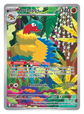 Archeops 132/086 - Pokémon TCG White Flare card