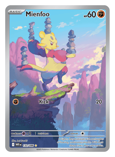 Mienfoo 133/086 - Pokémon TCG White Flare card