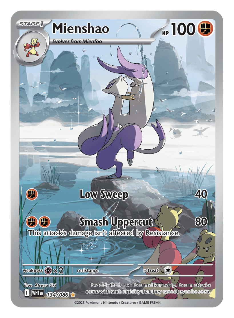Mienshao 134/086 - Pokémon TCG White Flare card