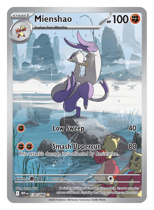 Mienshao 134/086 - Pokémon TCG White Flare card