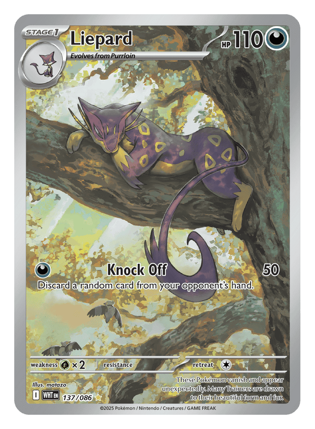 Liepard 137/086 - Pokémon TCG White Flare card